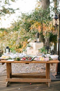 pretty fruit and cheese display