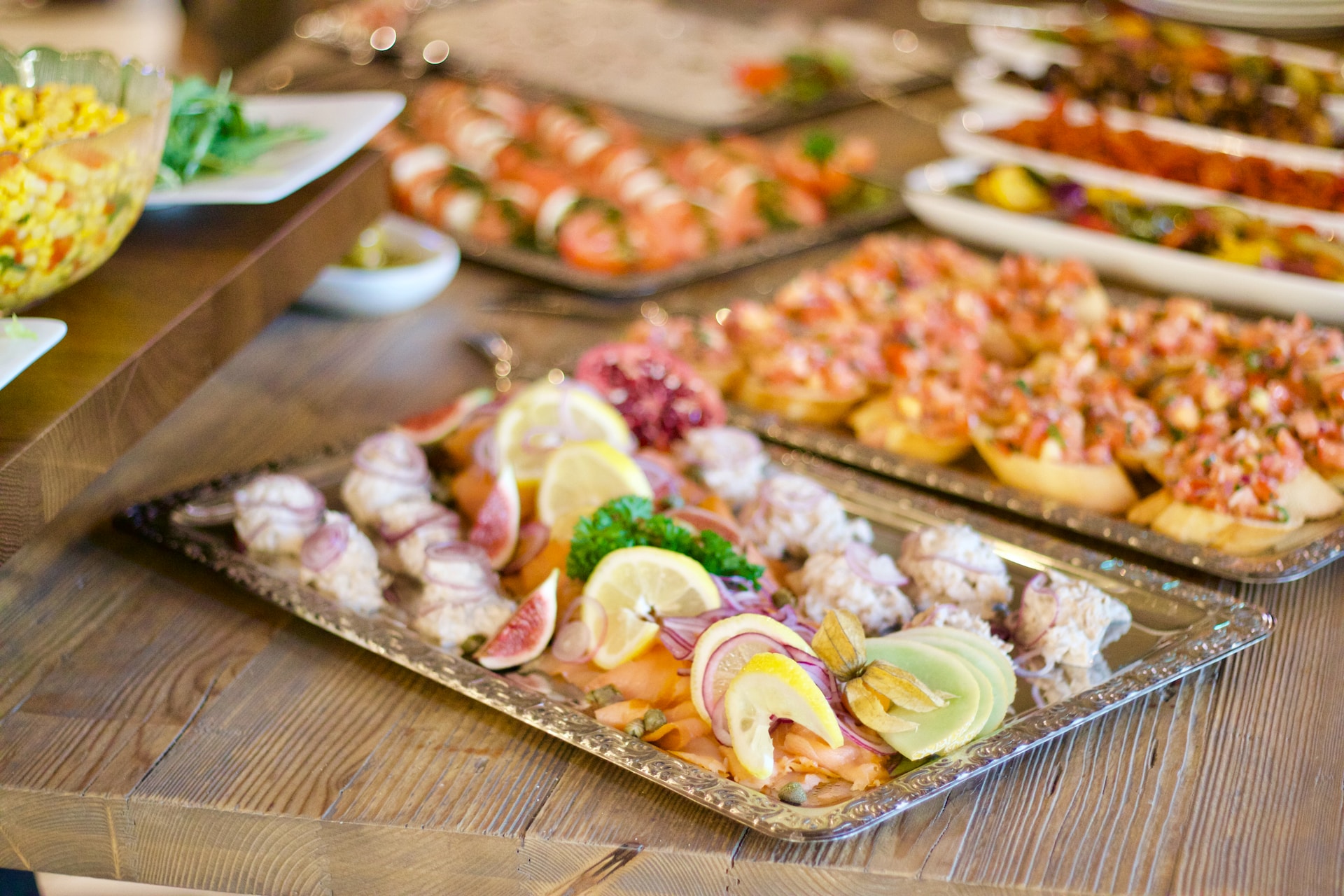 buffet table