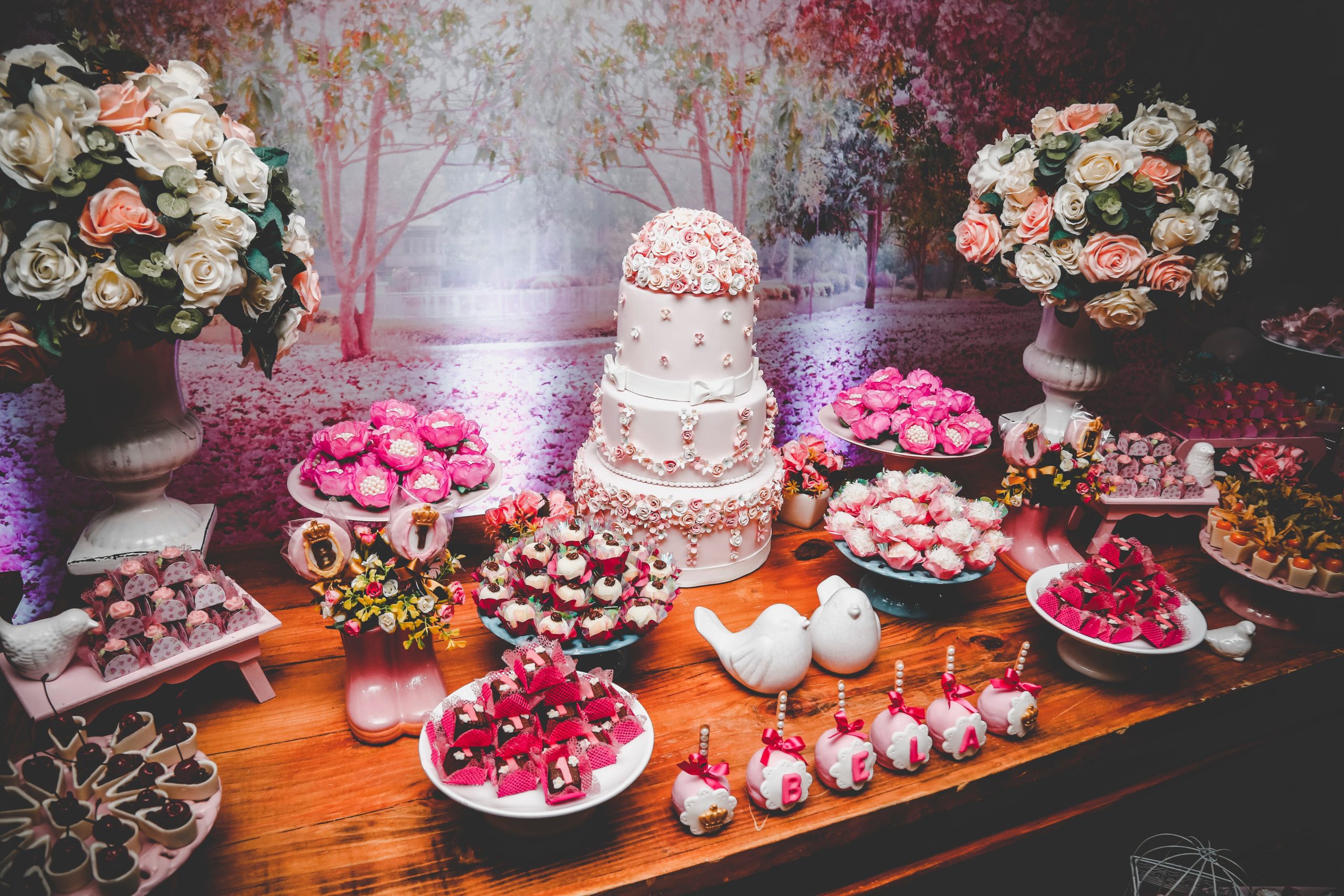 dessert table