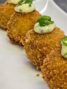 Loaded Sour Cream Mash Croquette